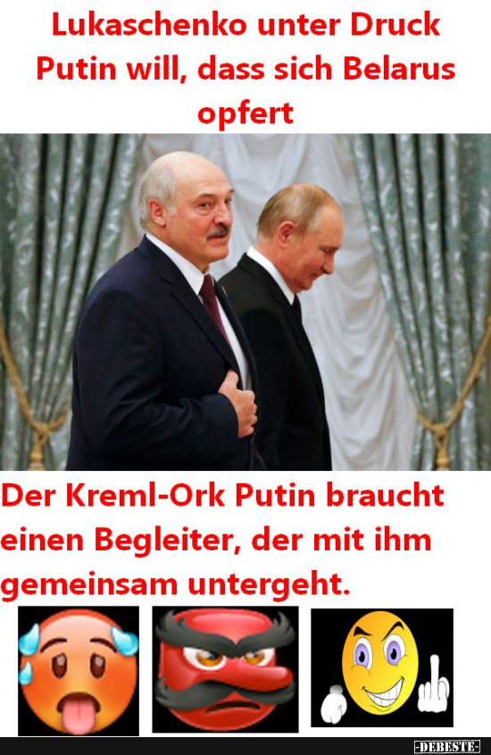 Putins große Angst vor dem Untergang - Lustige Bilder | DEBESTE.de