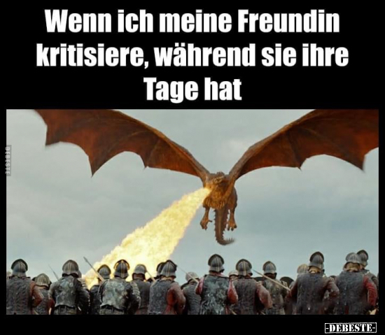Wenn ich meine Freundin kritisiere, während sie ihre Tage..