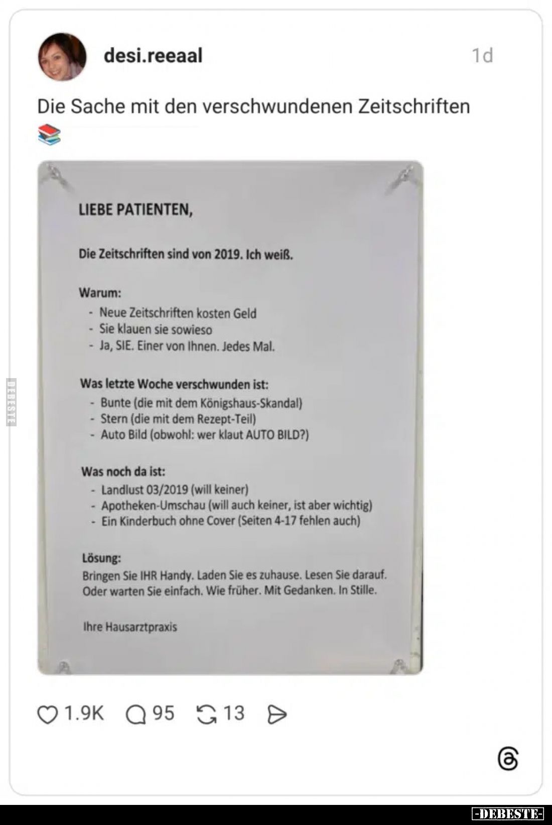 Die Sache mit den verschwundenen Zeitschriften