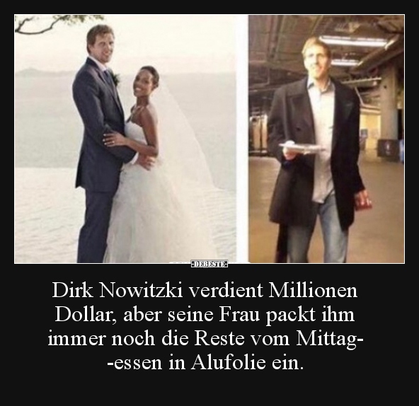 Dirk Nowitzki verdient Millionen Dollar, aber seine Frau..