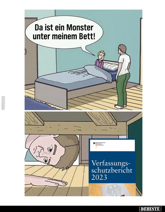 Da ist ein Monster unter meinem.. - Lustige Bilder | DEBESTE.de