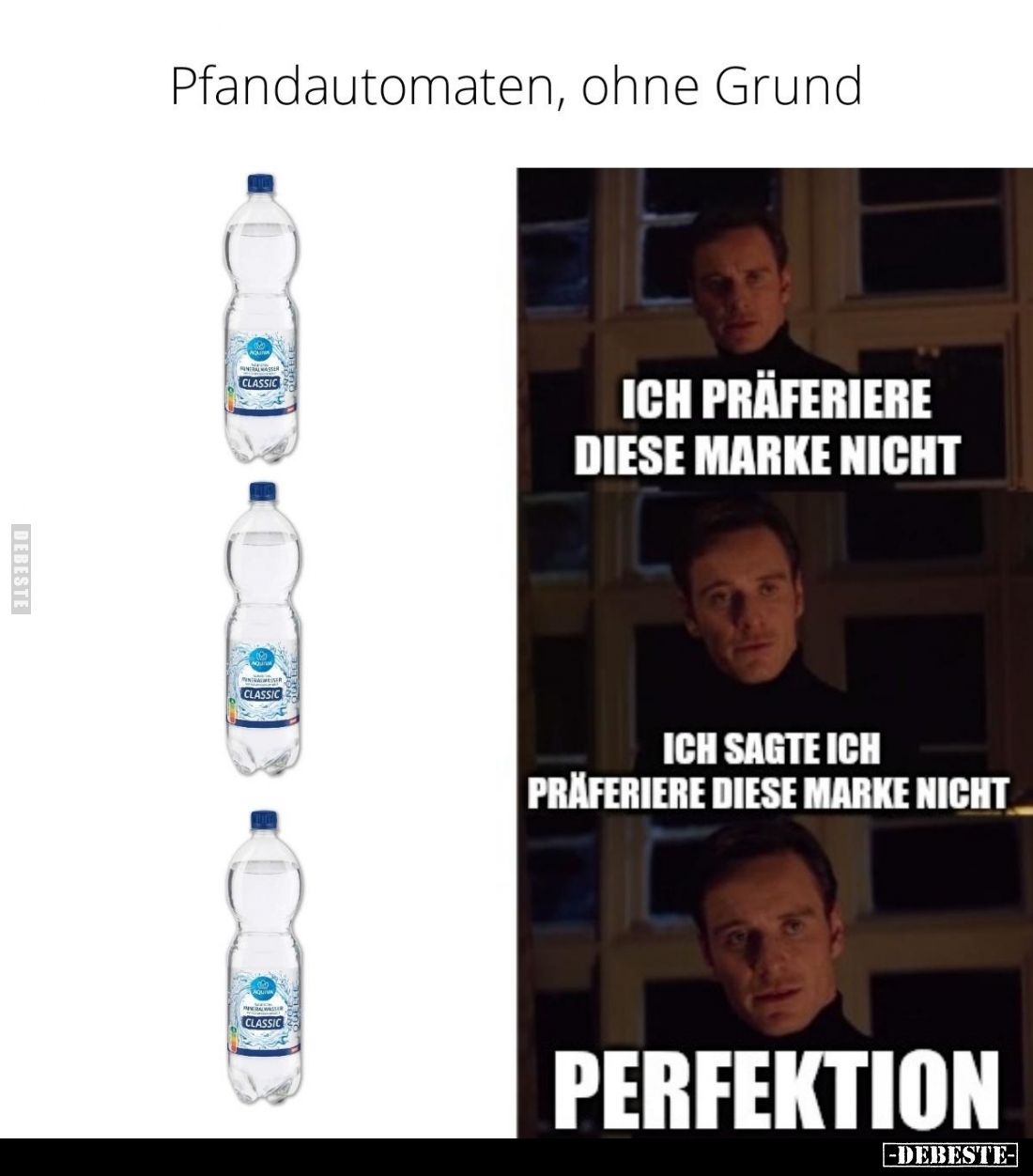 Pfandautomaten, ohne Grund