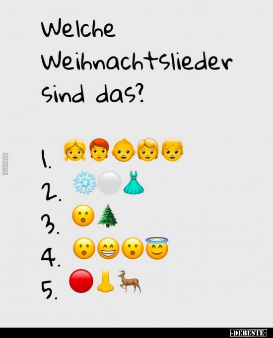 Welche Weihnachtslieder Sind das?.. - Lustige Bilder | DEBESTE.de