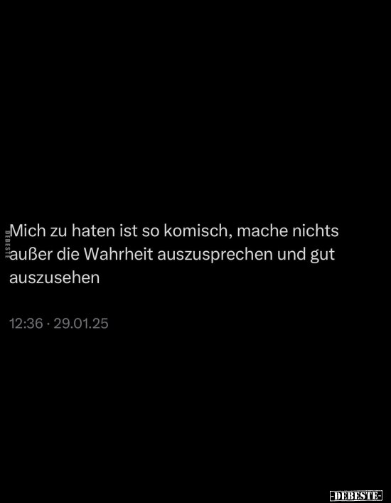 Komisch, Wahrheit