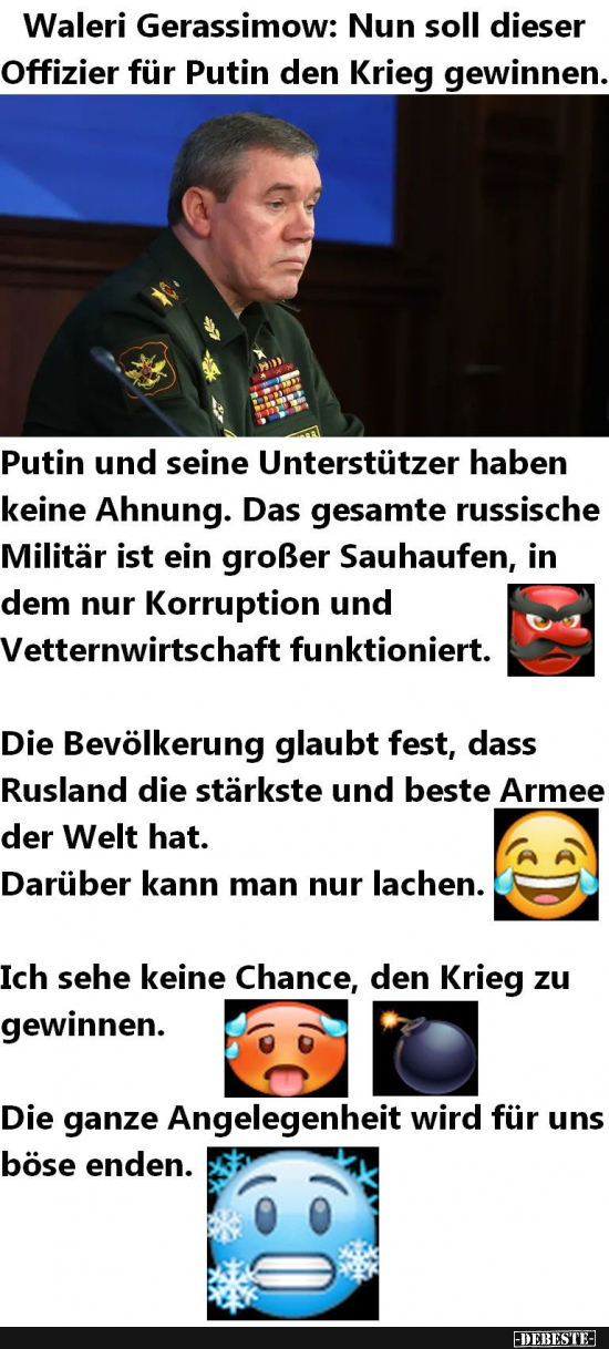 Putin und der verlorene Krieg - Lustige Bilder | DEBESTE.de