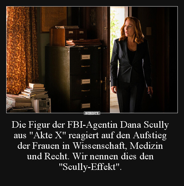 Die Figur der FBI-Agentin Dana Scully aus "Akte X".. - Lustige Bilder | DEBESTE.de