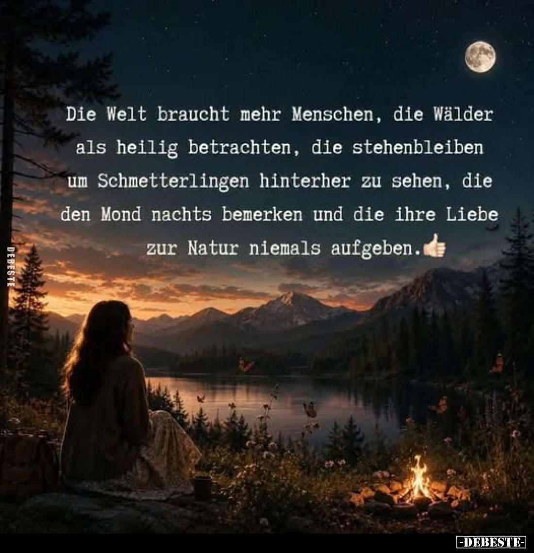 Die Welt braucht mehr Menschen, die Wälder als heilig.. - Lustige Bilder | DEBESTE.de