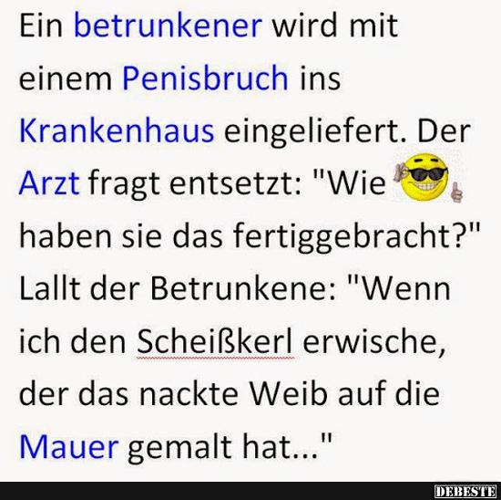 Ein betrunkener wird mit einem..