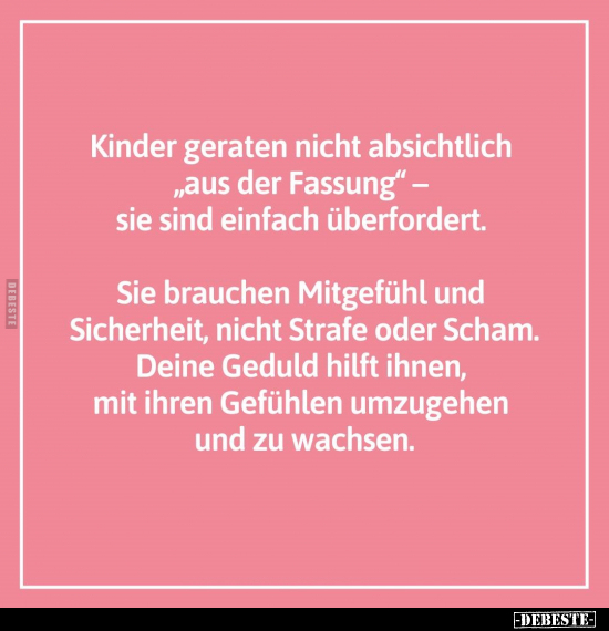 Kinder, Sicherheit, Geduld