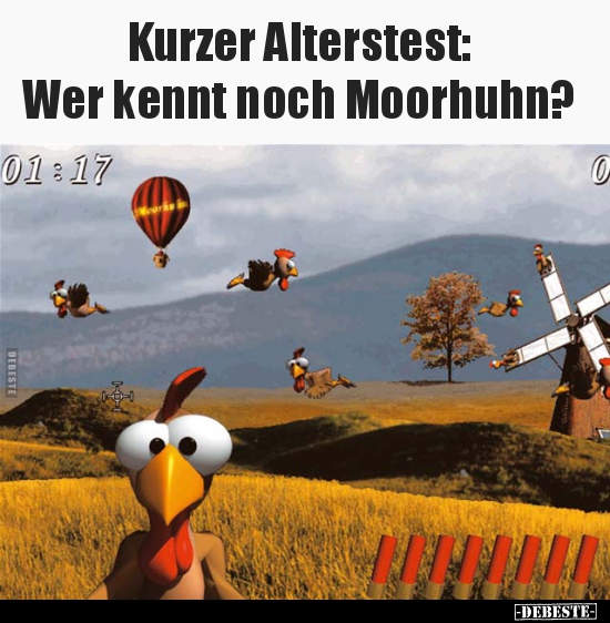 Kurzer Alterstest: Wer kennt noch Moorhuhn?.. - Lustige Bilder | DEBESTE.de