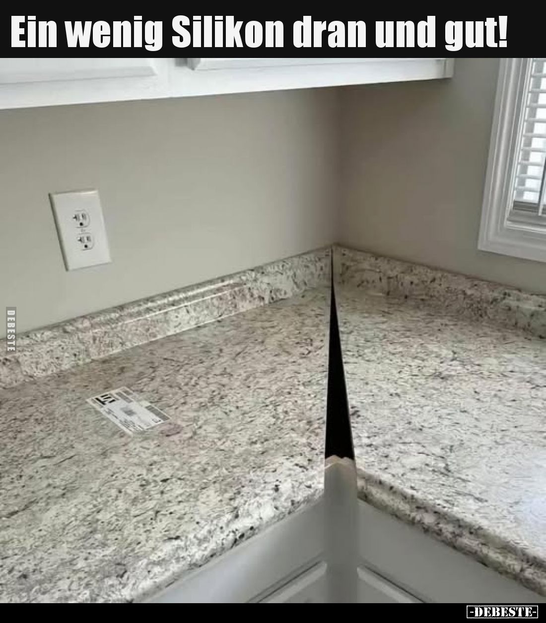 Ein wenig Silikon dran und gut!