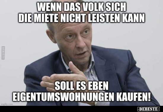 Wenn das Volk sich die Miete nicht leisten kann...