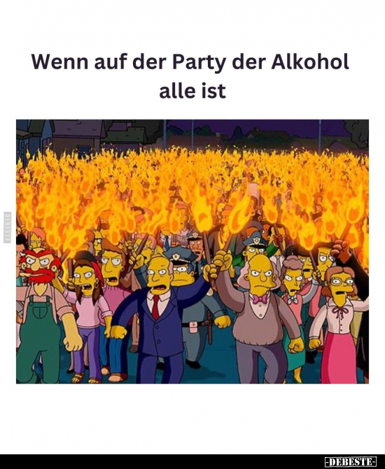 Wenn auf der Party der Alkohol alle ist.. - Lustige Bilder | DEBESTE.de