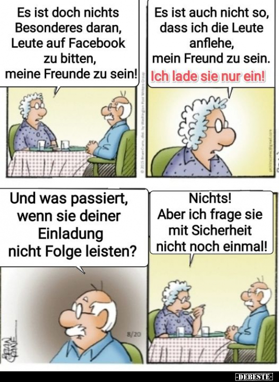 Es ist doch nichts Besonderes daran, Leute auf Facebook zu.. - Lustige Bilder | DEBESTE.de