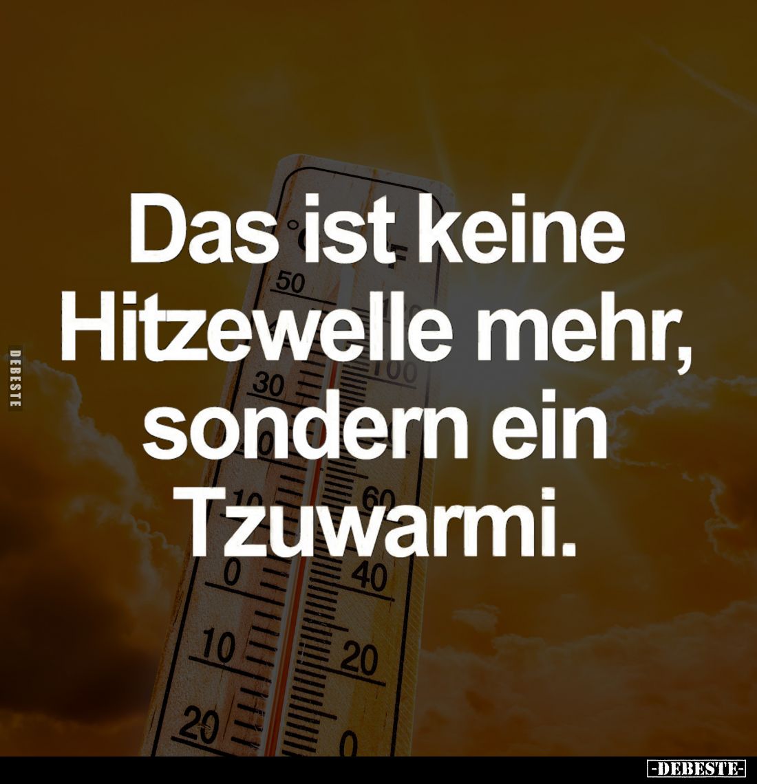 Das ist keine Hitzewelle mehr, sondern ein Tzuwarmi