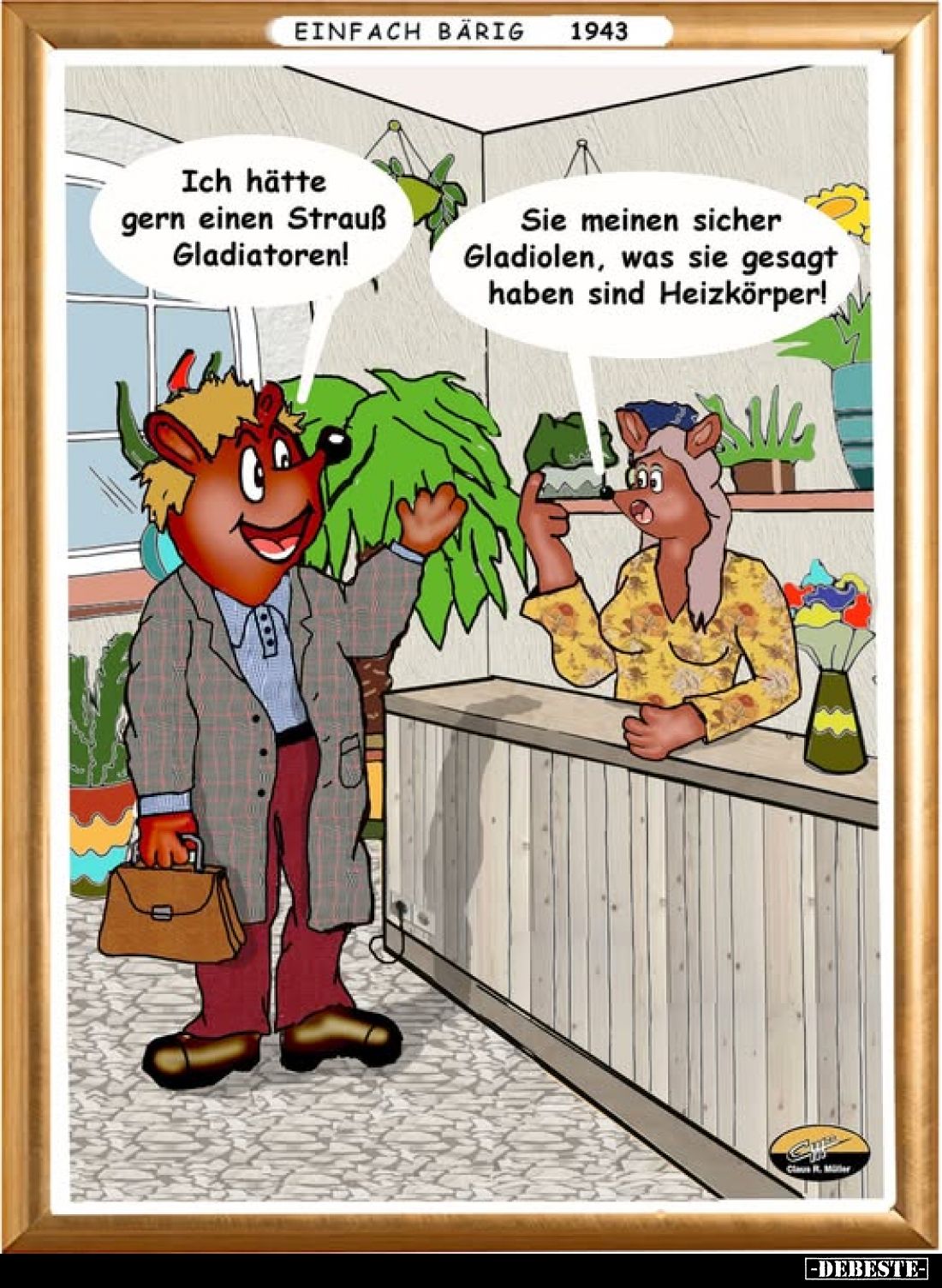 Ich hätte gern einen Strauß Gladiatoren!.. - Lustige Bilder | DEBESTE.de