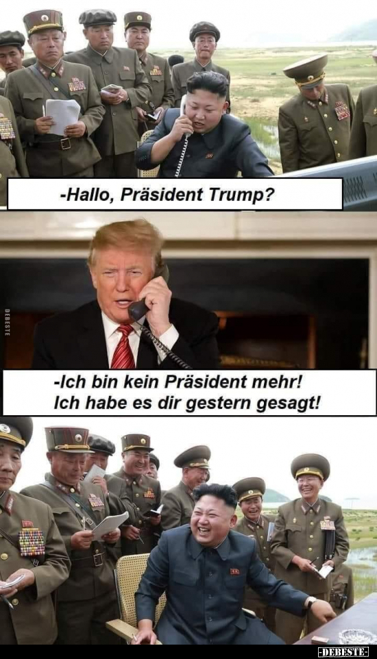 Hallo, Präsident Trump?.. - Lustige Bilder | DEBESTE.de