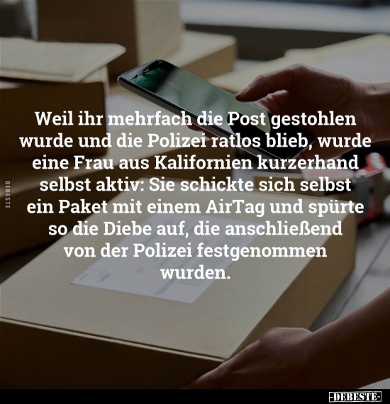 Weil ihr mehrfach die Post gestohlen wurde.. - Lustige Bilder | DEBESTE.de