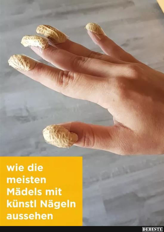 Wie die meisten Mädels mit künstl Nägeln aussehen.. - Lustige Bilder | DEBESTE.de