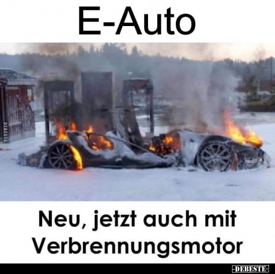 E-Auto - Neu, jetzt auch mit Verbrennungsmotor. - Lustige Bilder | DEBESTE.de