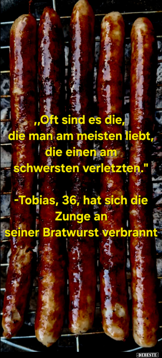 Lustige Bilder zum Thema: Tobias, Zunge, Bratwurst