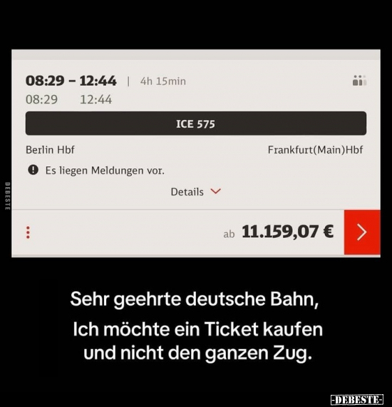 Sehr geehrte deutsche Bahn.. - Lustige Bilder | DEBESTE.de