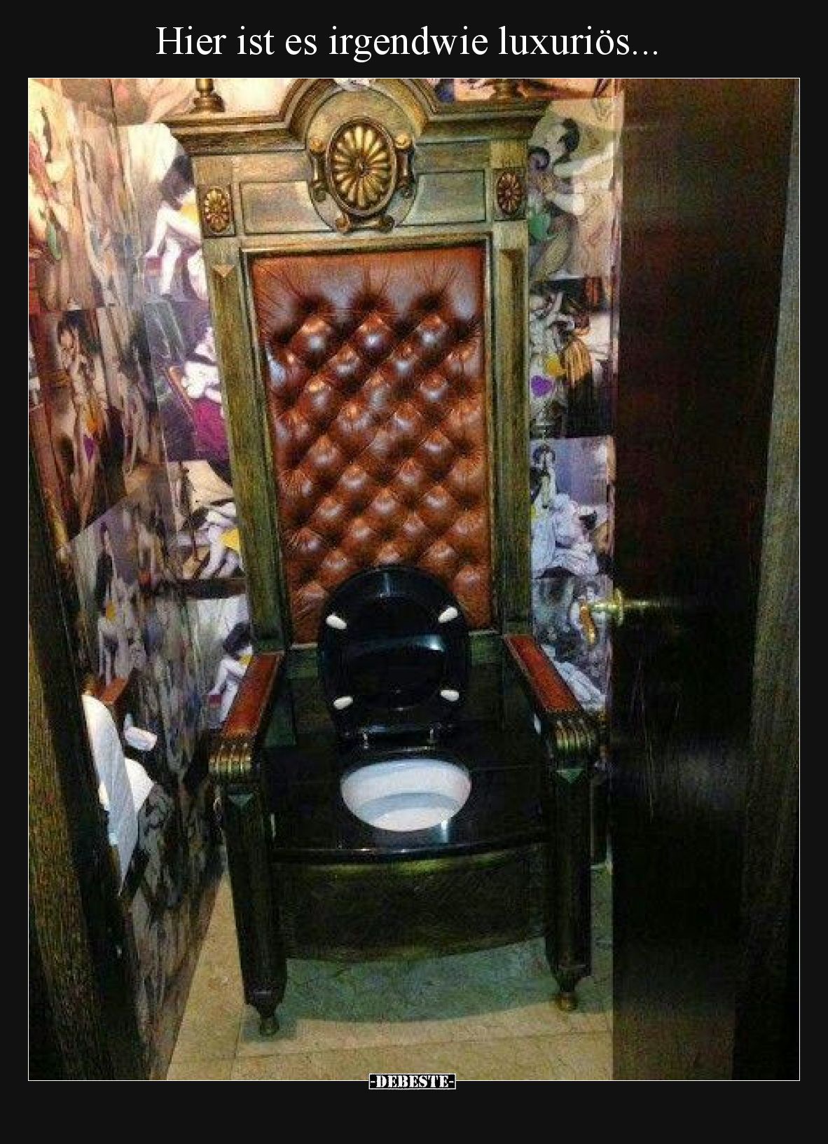 Hier ist es irgendwie luxuriös.