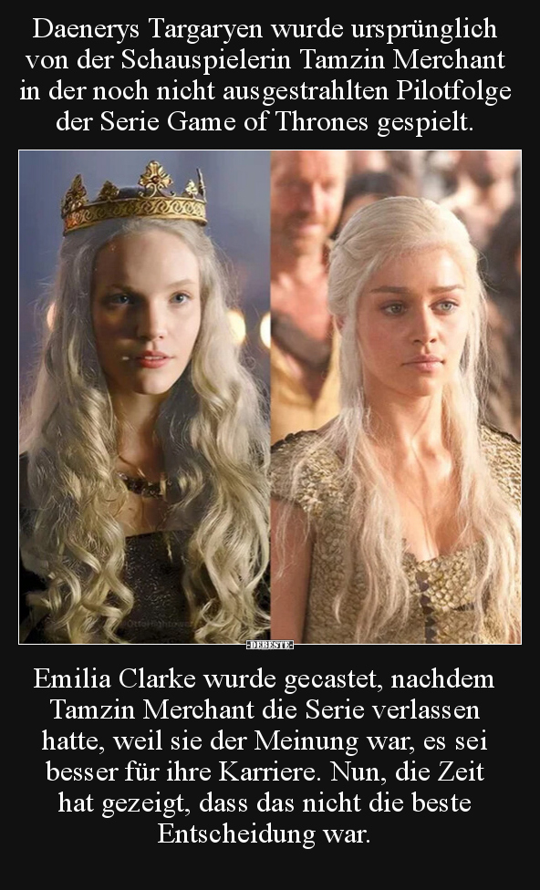 Daenerys Targaryen wurde ursprünglich von der.. - Lustige Bilder | DEBESTE.de