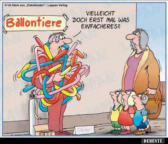 Vielleicht doch erst mal was Einfacheres?..