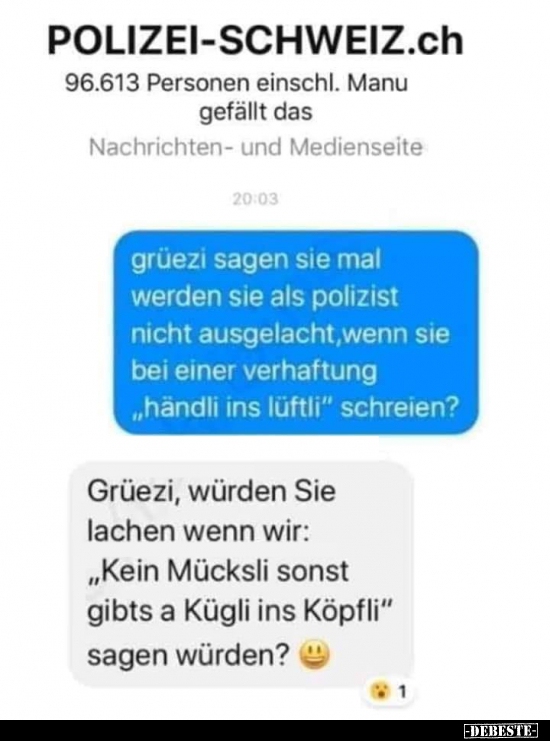 Gut gekontert :)