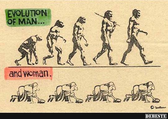 Evolution - Männer vs Frauen - Lustige Bilder | DEBESTE.de