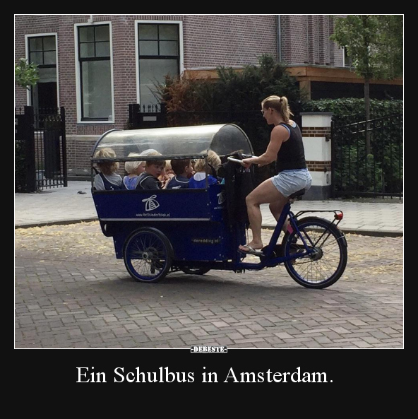 Ein Schulbus in Amsterdam... - Lustige Bilder | DEBESTE.de