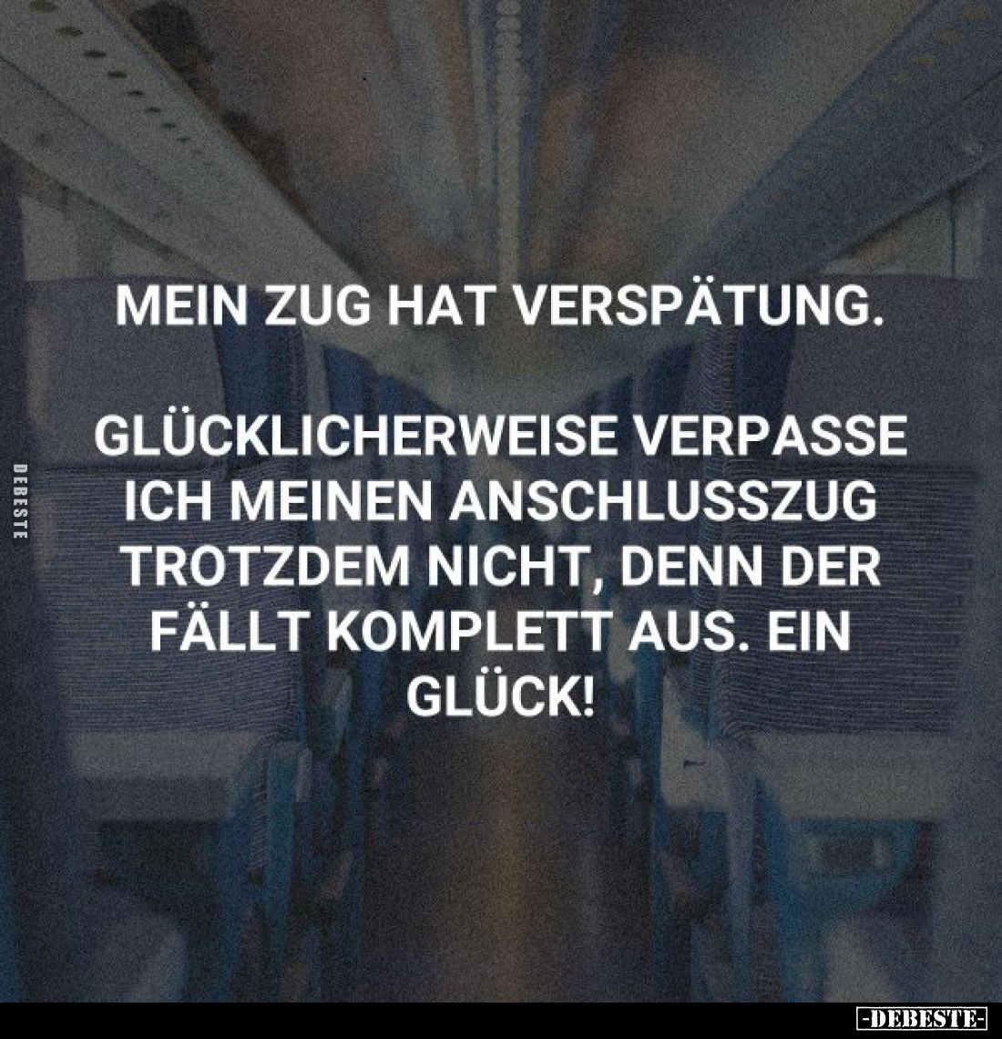 Mein Zug hat Verspätung.
Glücklicherweise verpasse ich meinen Anschlusszug trotzdem nicht, denn der fällt komplett aus. Ein ...