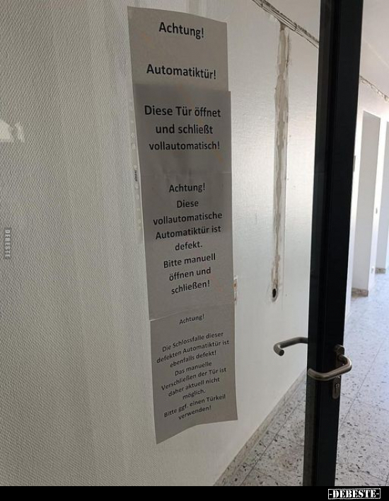 Achtung! Automatiktür!.. - Lustige Bilder | DEBESTE.de