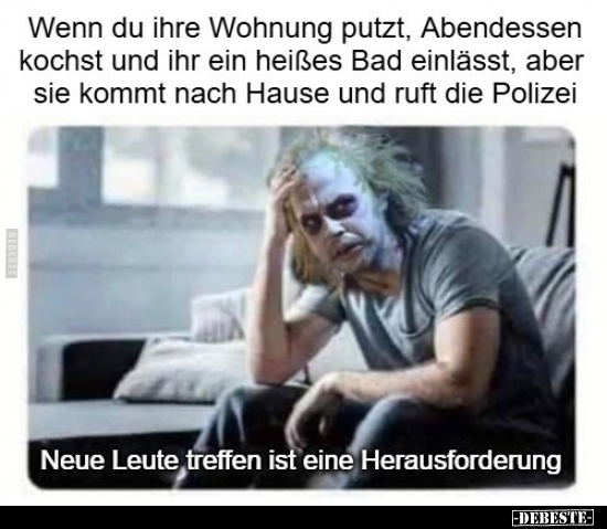 Wenn, Wohnung, Abendessen, Ruft, Neue, Treffen