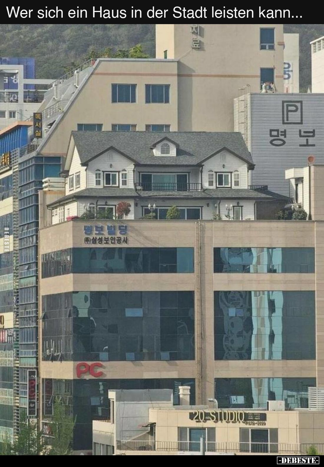 Wer sich ein Haus in der Stadt leisten kann...