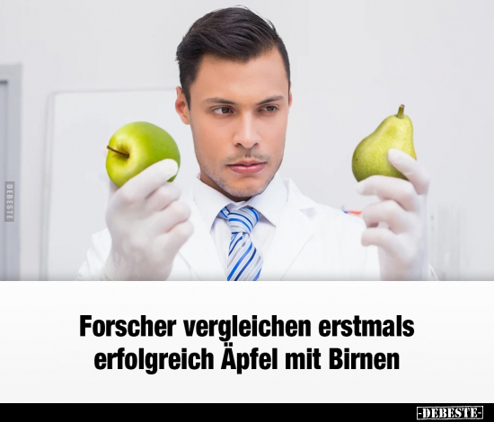 Forscher vergleichen erstmals erfolgreich Äpfel mit.. - Lustige Bilder | DEBESTE.de