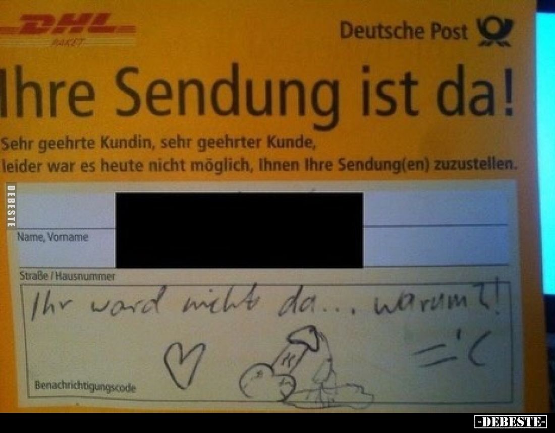 Ihr war nicht da... warum?!