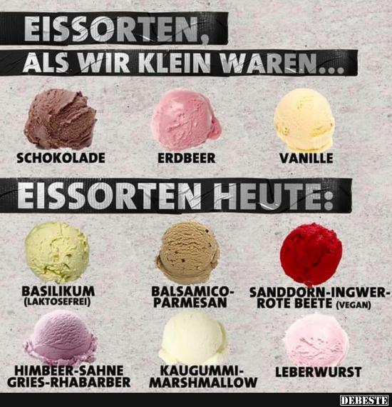 Eissorten Früher/ Heute - Lustige Bilder | DEBESTE.de