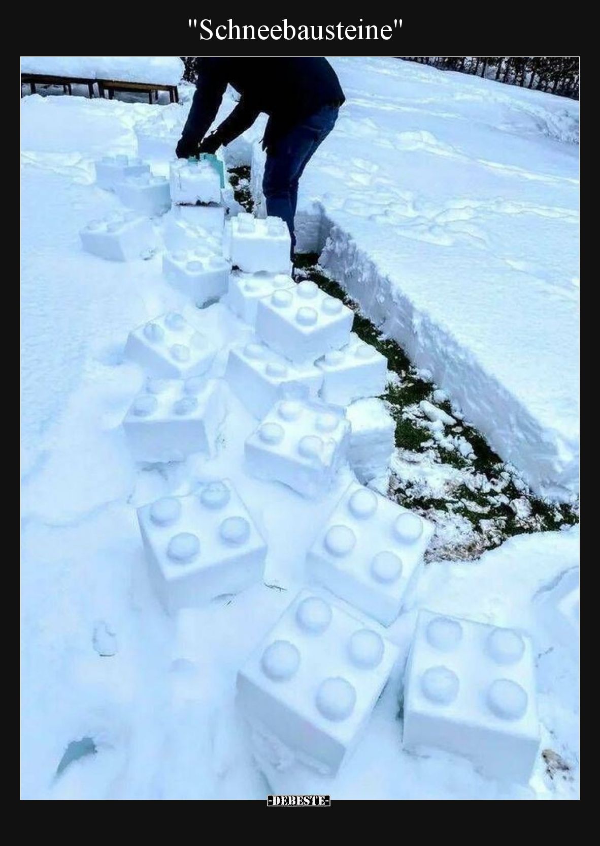 Schneebausteine