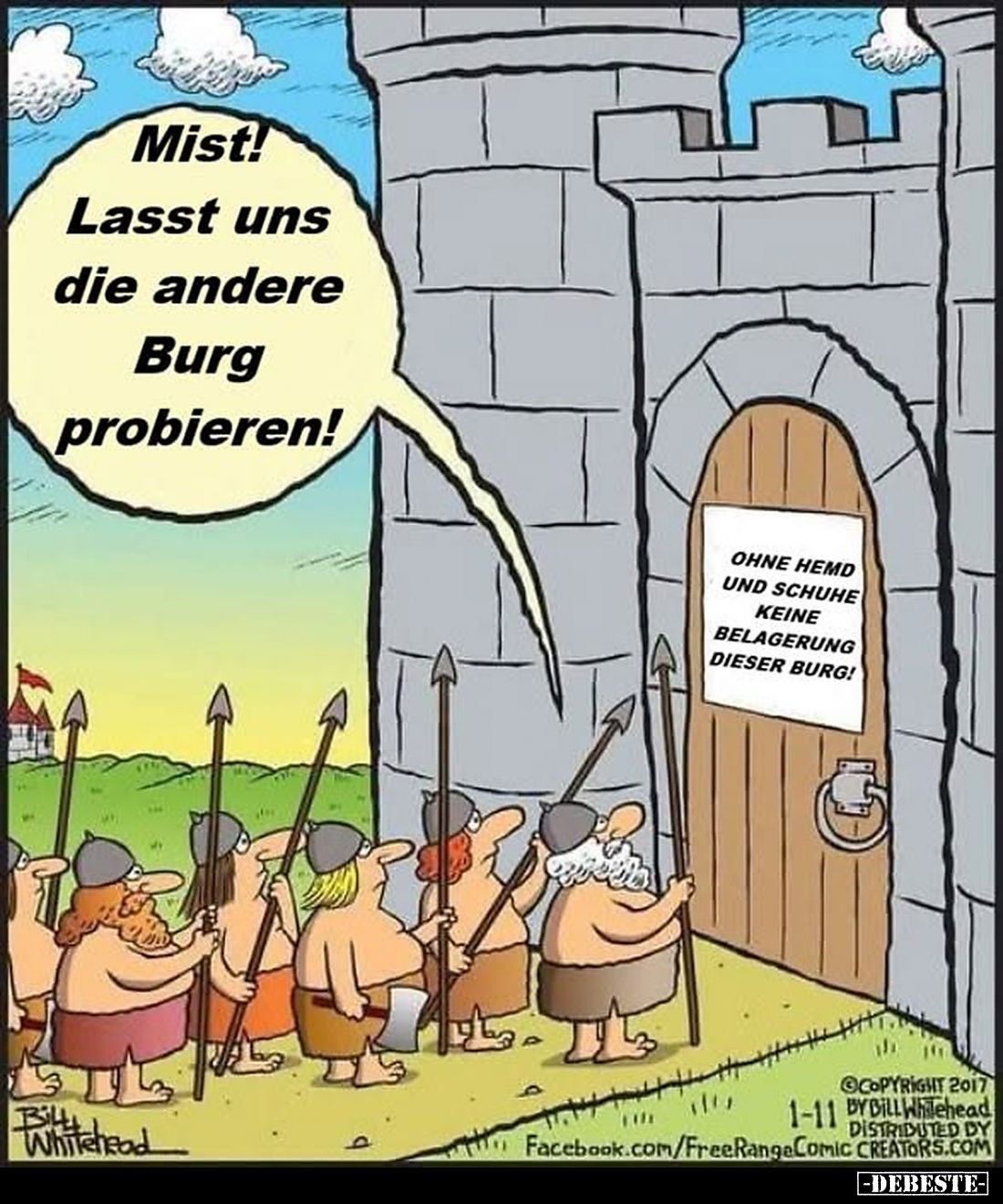 Mist! Lasst uns die andere Burg probieren!