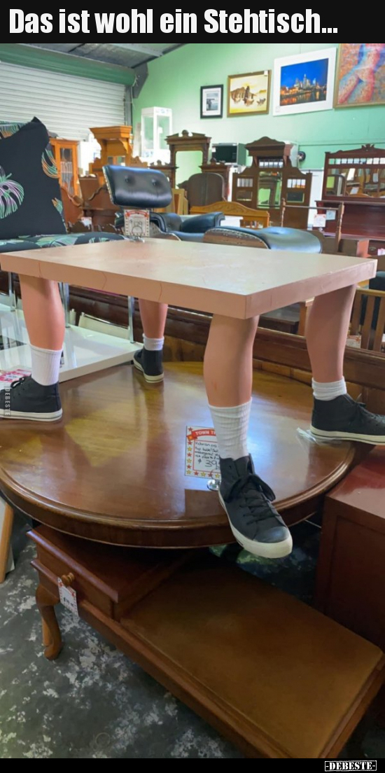 Das ist wohl ein Stehtisch...