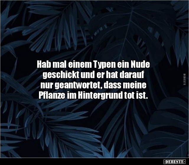 Hab mal einem Typen ein Nude geschickt und er hat darauf.. - Lustige Bilder | DEBESTE.de