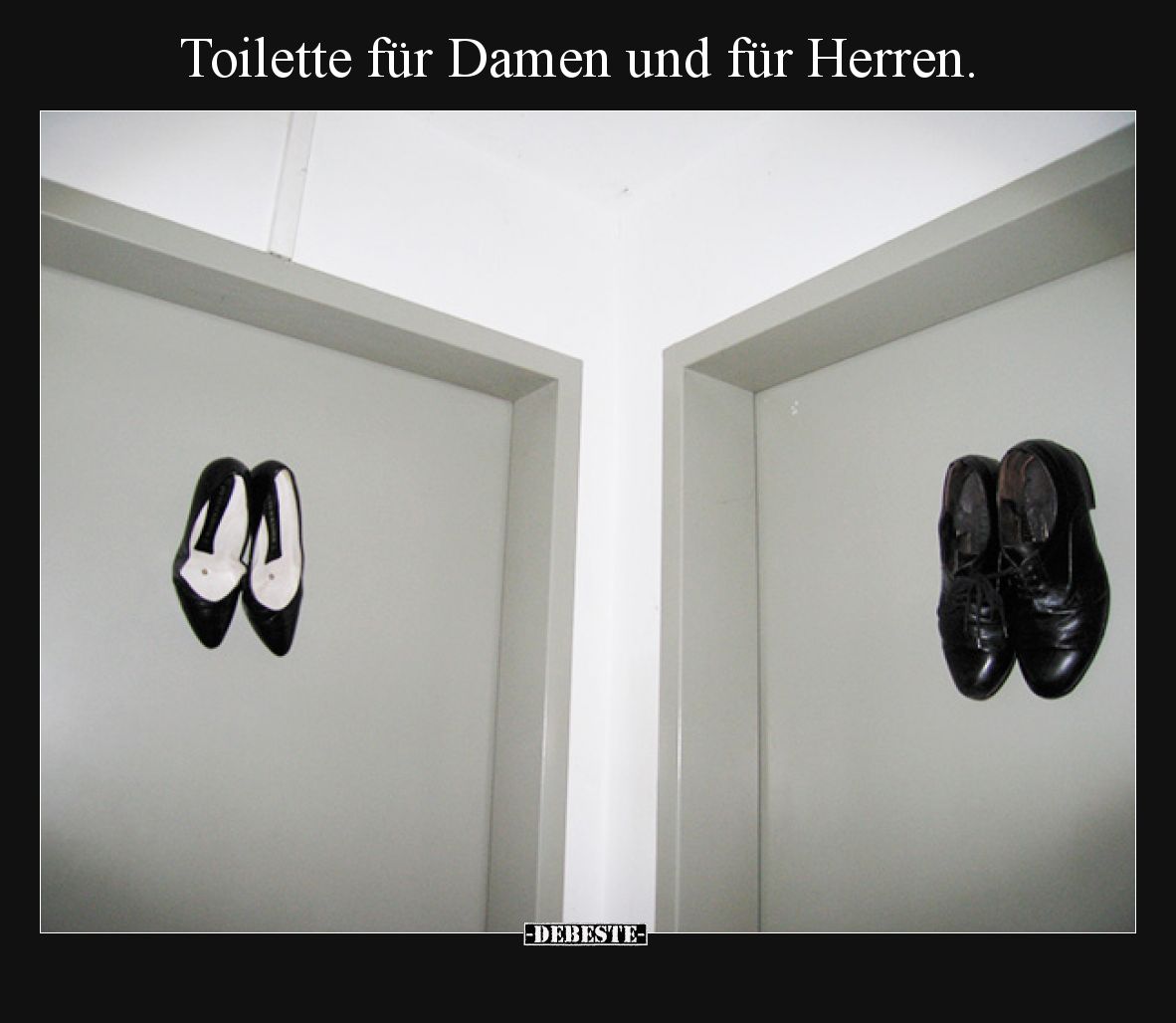 Toilette für Damen und für Herren