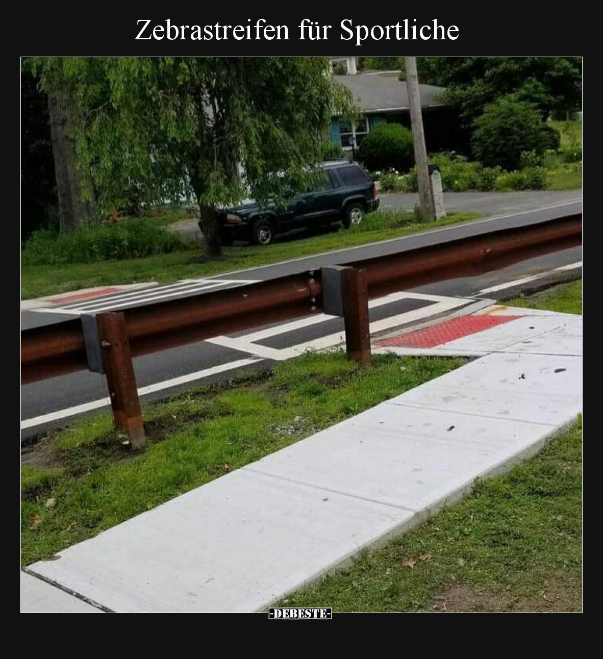 Zebrastreifen für Sportliche