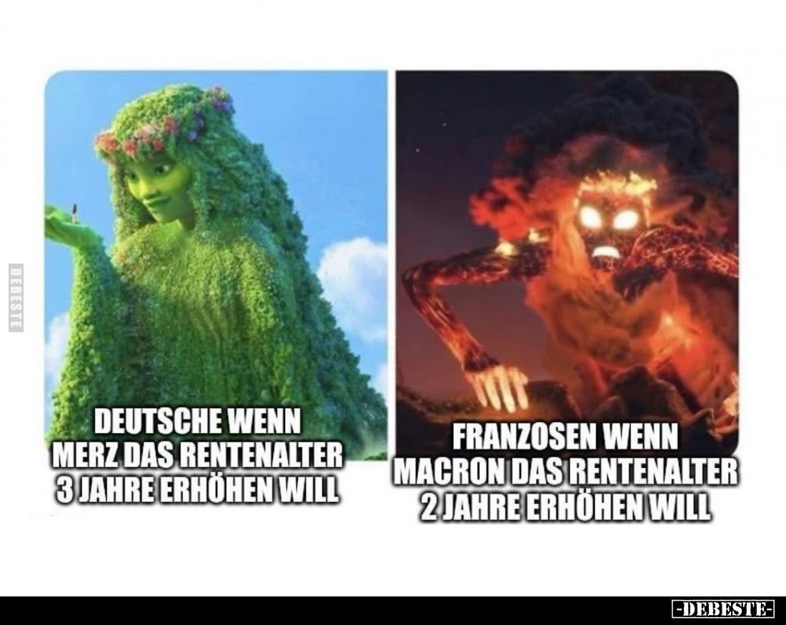 Deutsche wenn Merz das Rentenalter 3 Jahre.... - Lustige Bilder | DEBESTE.de