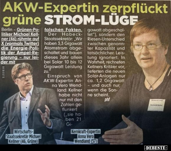AKW-Expertin zerpflückt grüne STROM-LÜGE.. - Lustige Bilder | DEBESTE.de