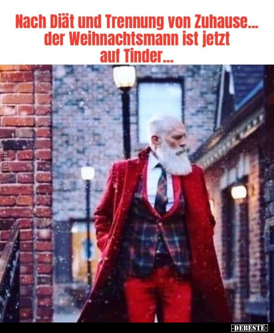 Nach Diät und Trennung von Zuhause... der Weihnachtsmann.. - Lustige Bilder | DEBESTE.de