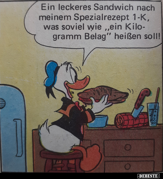 Ein leckeres Sandwich nach meinem Spezialrezept..