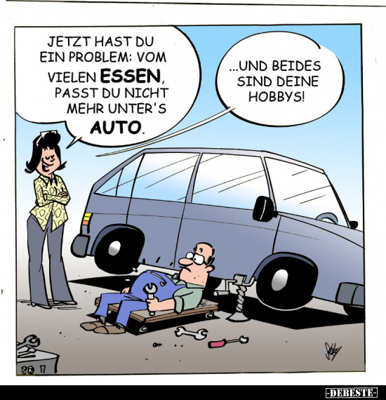 Jetzt hast du ein Problem: Vom vielen Essen..